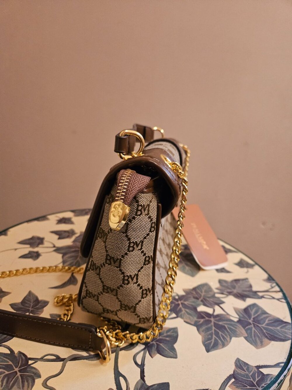 Brown & tan shoulder bag - Picture 5 of 5